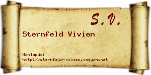 Sternfeld Vivien névjegykártya